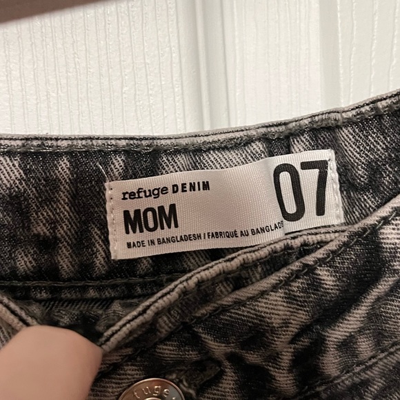 Black NWTs Acid washed shorts - Picture 2 of 3